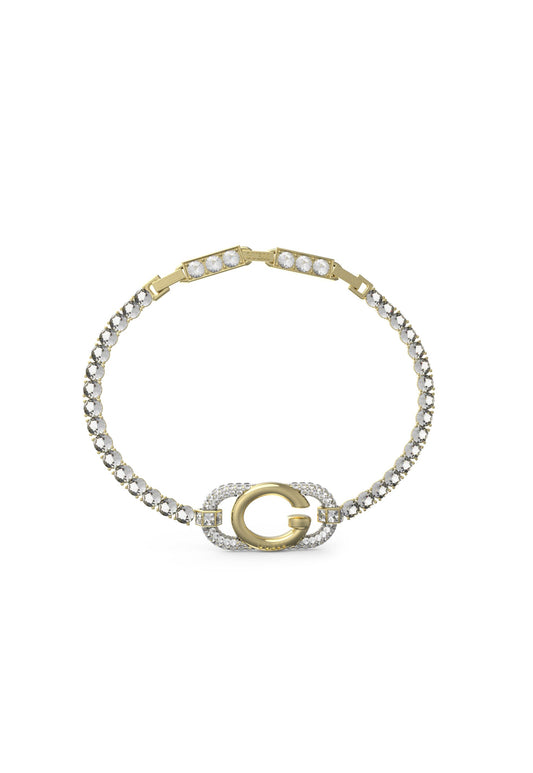 Guess G logo and Crystal Tennis Bracelet JUBB04508JWYGL