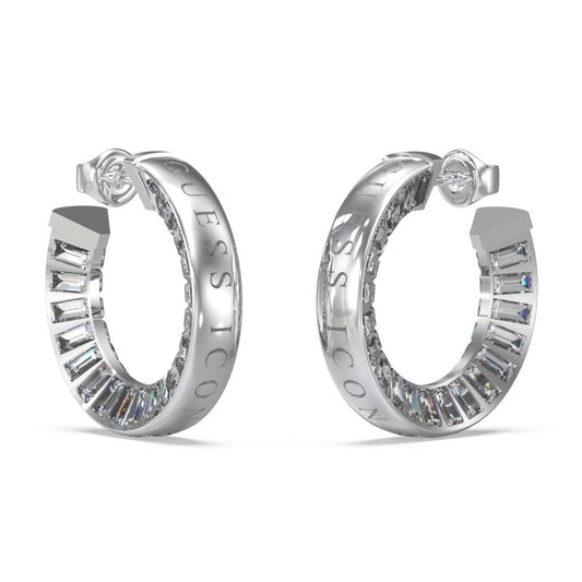 Guess Rodium plated Earrings JUBE03008JWRHT-U