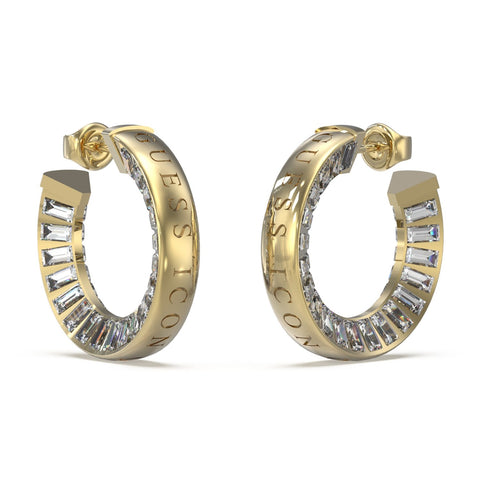 Guess 12ct Gold plated Earrings JUBE03008JWYGT-U