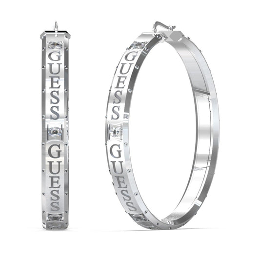 Guess Rodium Plated steel Earrings JUBE03114JWYGT-U