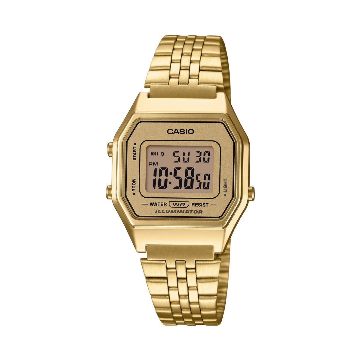 Casio ladies Digital Gold face GP LA680WGA-9D