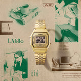 Casio ladies Digital Gold face GP LA680WGA-9D