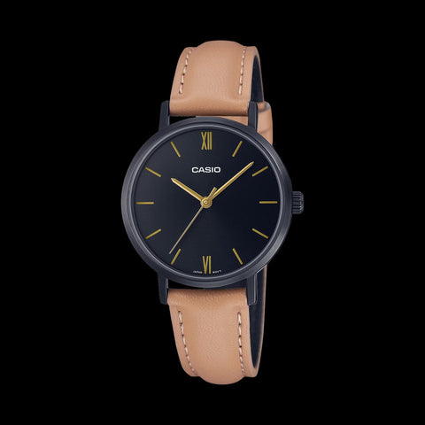 Casio watch leather Strap LTP-VT02BL-1A