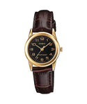 Casio Full Figure leather Strap LTP-V001GL-1B