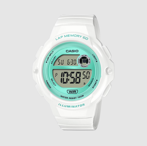 Casio Ladies Sporty Green/White Watch - LWS1200H-7A3