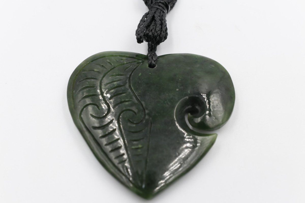 Greenstone Heart with Koru