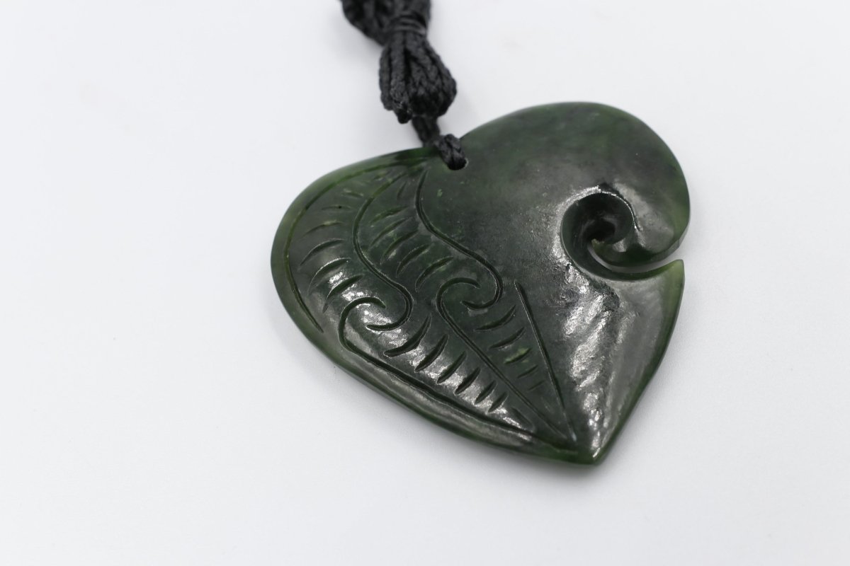 Greenstone Heart with Koru
