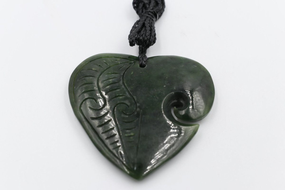 Greenstone Heart with Koru