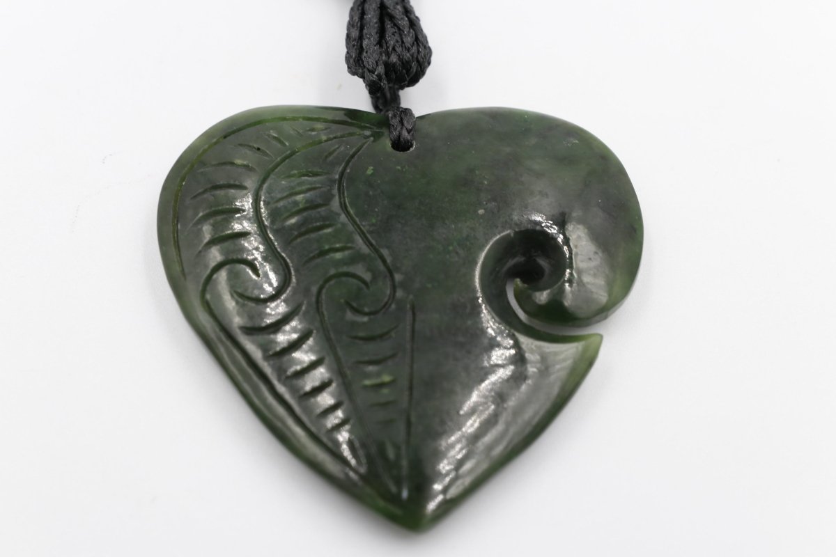 Greenstone Heart with Koru