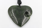Greenstone Heart with Koru