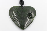 Greenstone Heart with Koru