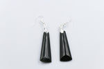 Stg Silver set New Zealand Greenstone Drop Earrings