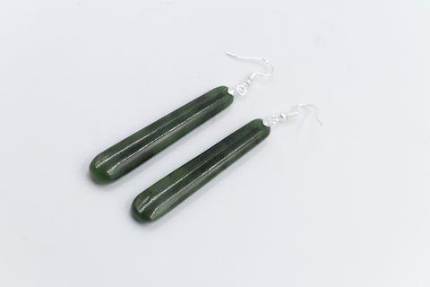 NZ Greenstone Drop Earrings