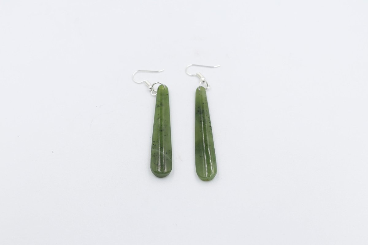New Zealand Greenstone Drop Earrings GE005