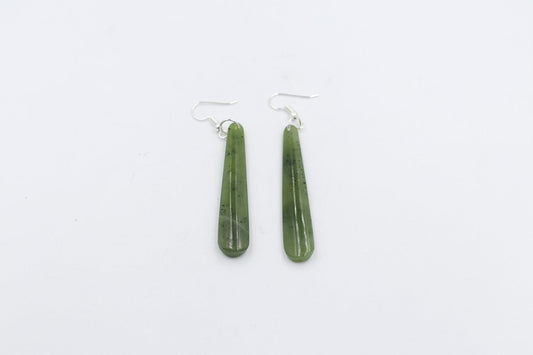 New Zealand Greenstone Drop Earrings GE005