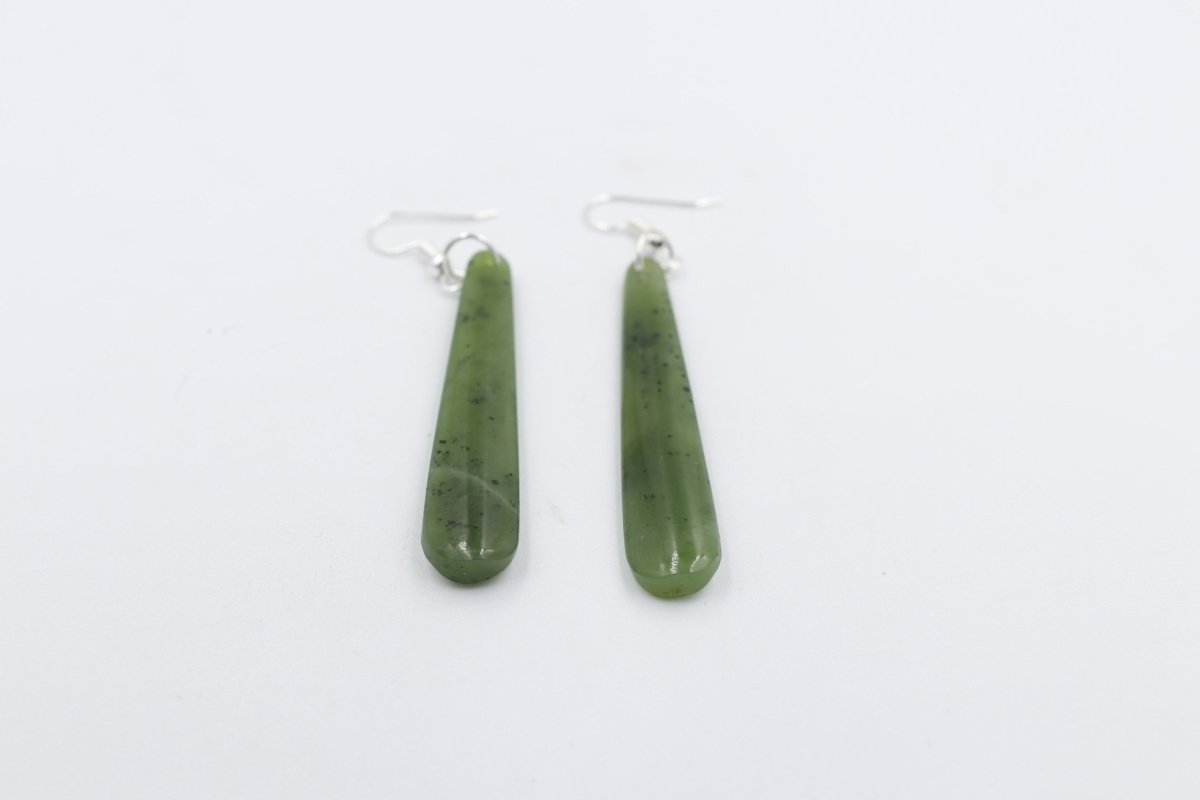 New Zealand Greenstone Drop Earrings GE005