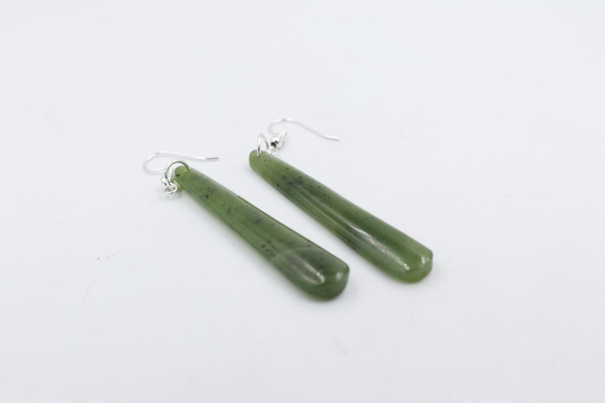 New Zealand Greenstone Drop Earrings GE005