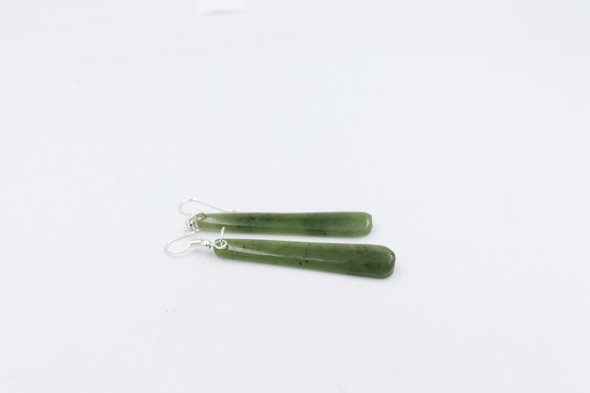 New Zealand Greenstone Drop Earrings GE005