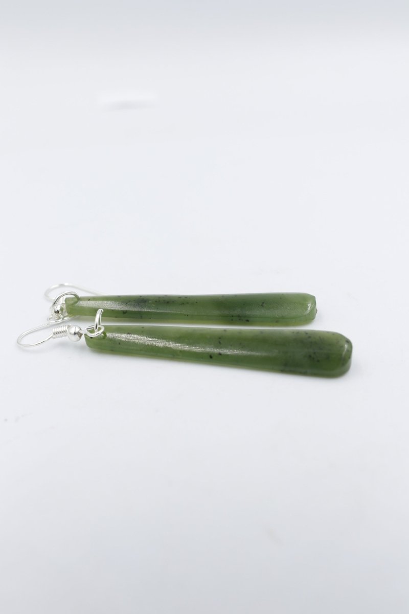 New Zealand Greenstone Drop Earrings GE005