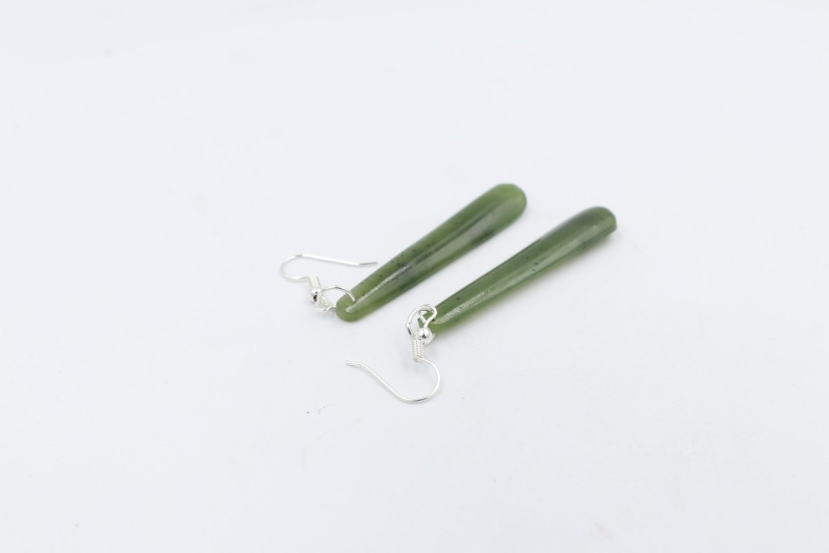 New Zealand Greenstone Drop Earrings GE005