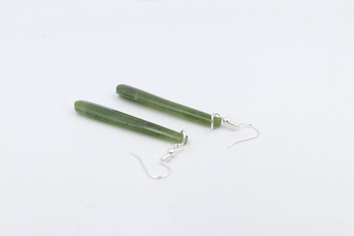 New Zealand Greenstone Drop Earrings GE005