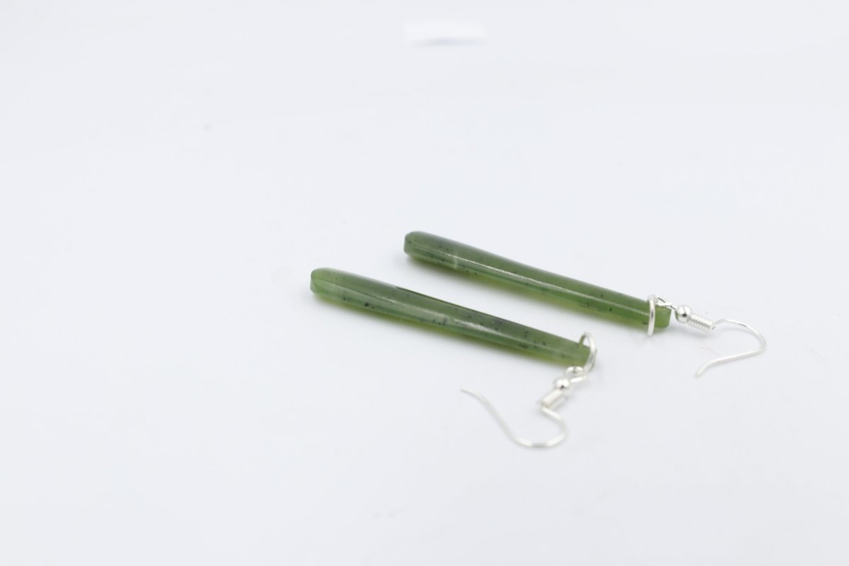 New Zealand Greenstone Drop Earrings GE005
