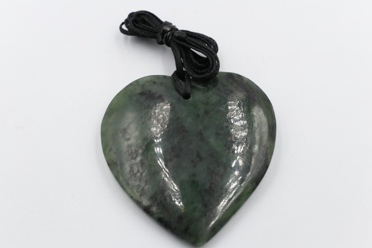 New Zealand Greenstone Heart 50mm