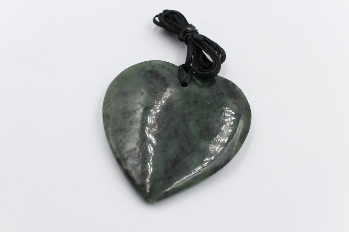 New Zealand Greenstone Heart 50mm