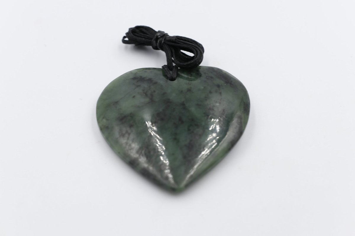 New Zealand Greenstone Heart 50mm