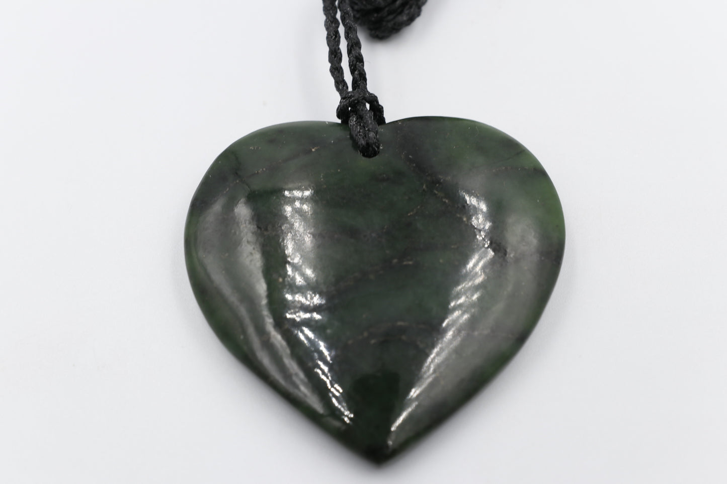 New Zealand Greenstone Heart 60mm