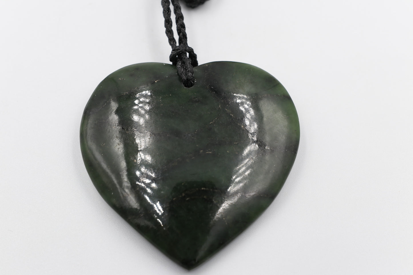 New Zealand Greenstone Heart 60mm
