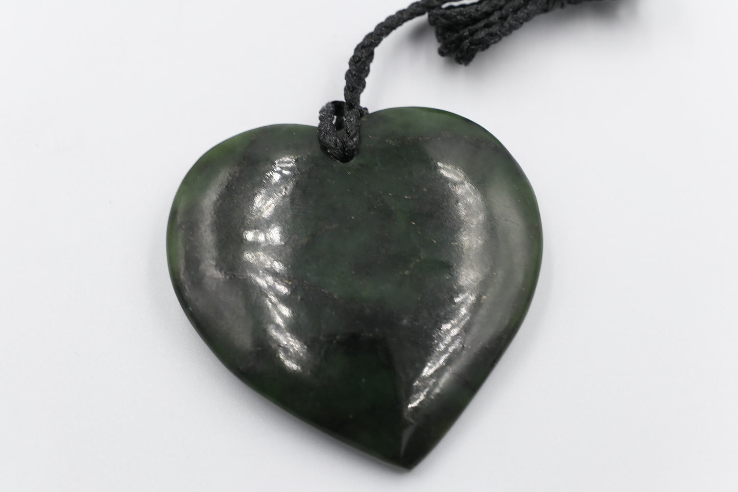 New Zealand Greenstone Heart 60mm