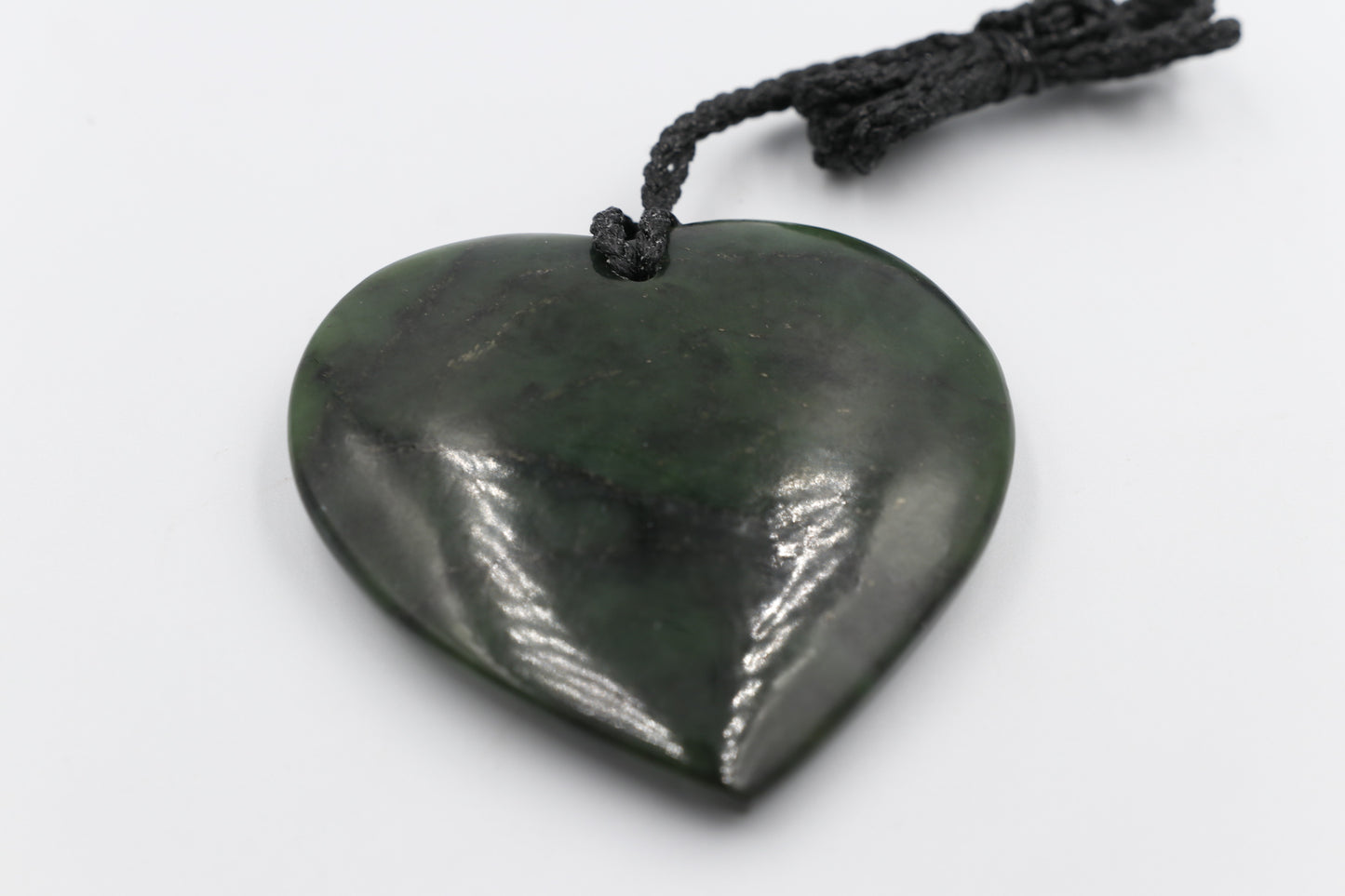New Zealand Greenstone Heart 60mm