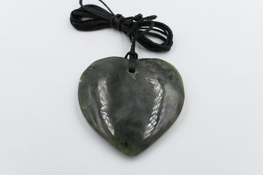 New Zealand Greenstone Heart 40mm HPH40