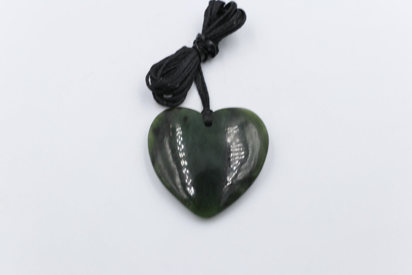 New Zealand Greenstone Heart 30mm
