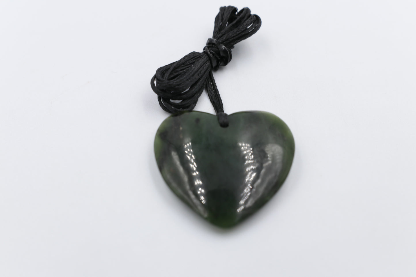 New Zealand Greenstone Heart 30mm