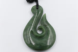 Large Greenstone Fish Hook 90mm