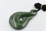 Large New Zealand Greenstone Fish Hook 90mm