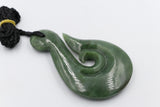 Large Greenstone Fish Hook 90mm