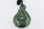 Large New Zealand Greenstone Fish Hook 90mm