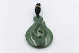 Large New Zealand Greenstone Fish Hook 90mm