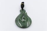 Large Greenstone Fish Hook 90mm