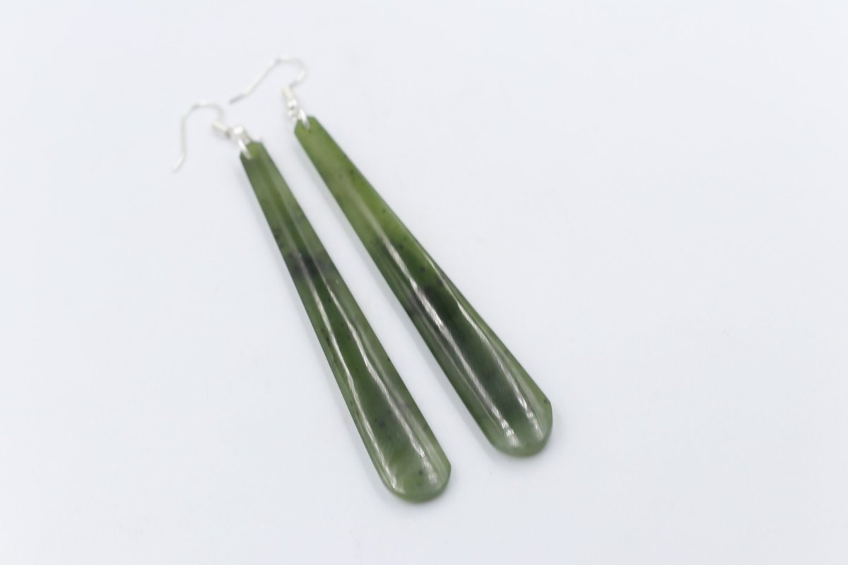 New Zealand Greenstone Drop Earrings GE009GT