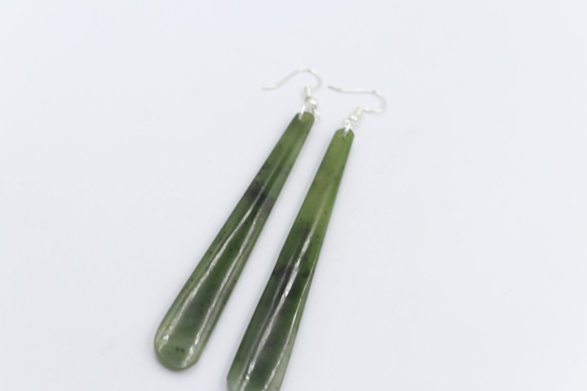 New Zealand Greenstone Drop Earrings GE009GT