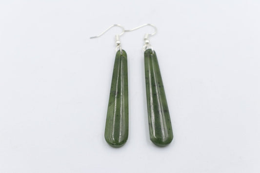New Zealand Greenstone Drop Earrings GE008GT
