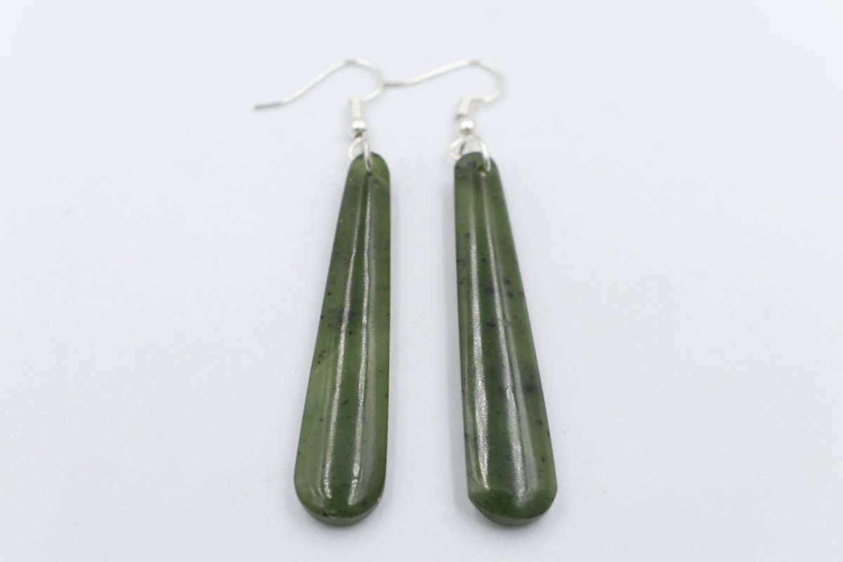 New Zealand Greenstone Drop Earrings GE008GT