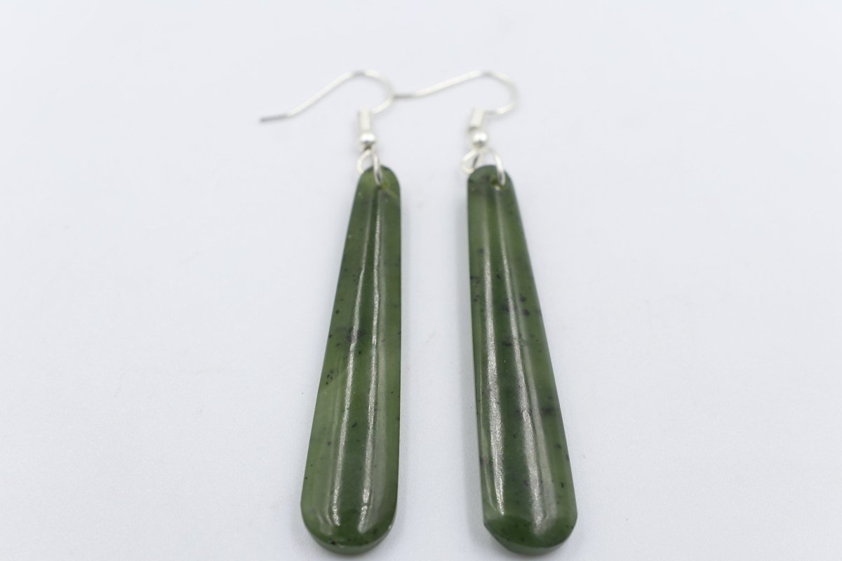 New Zealand Greenstone Drop Earrings GE008GT