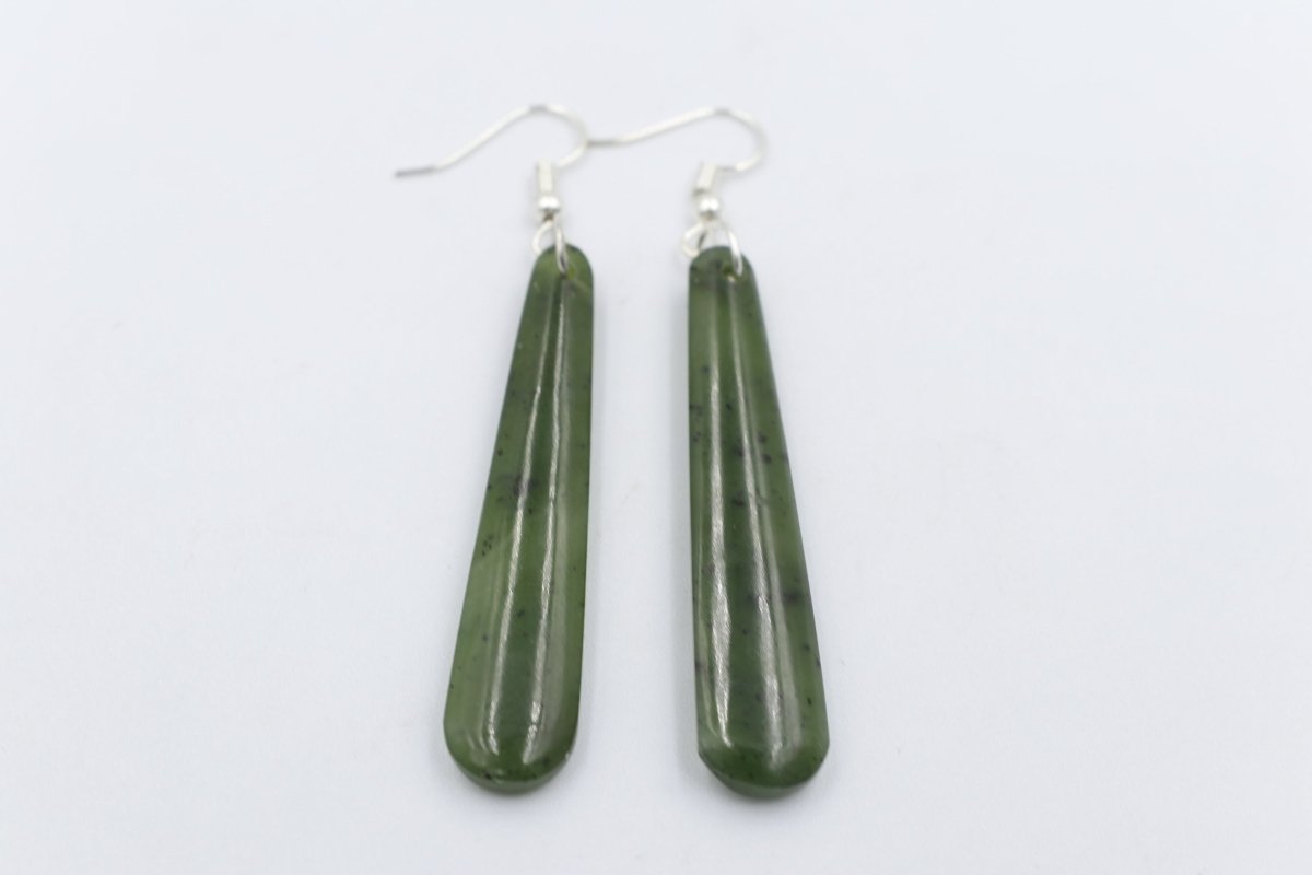 New Zealand Greenstone Drop Earrings GE008GT