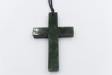 New Zealand Greenstone Large Cross