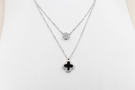 Stg Silver Motif Design Necklace 42 to 45cm